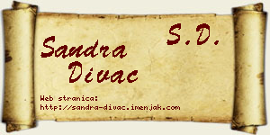 Sandra Divac vizit kartica